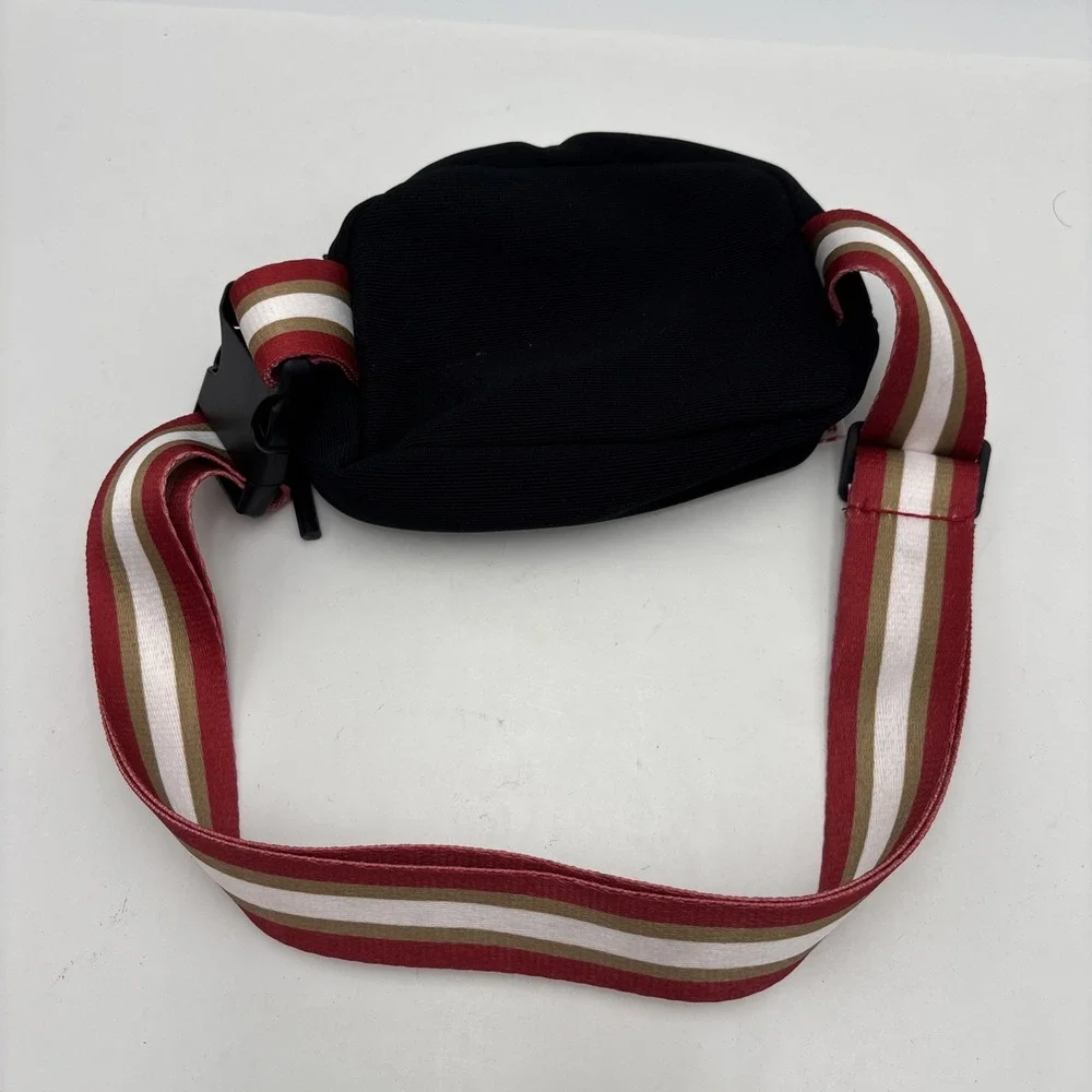 San Francisco 49ers Football Fanny Pac Crossbody Bag Black Red White Adjustable